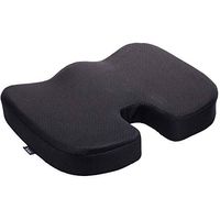 DMI Seat Cushion for Sciatica Pain Relief and Tailbone Pain, Office Desk Chair Cushion for Sitting, Car Seat Cushion, Sitting Pillow, Molded Foam Seat, Black