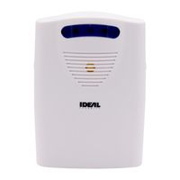 Ideal Security SK664 Wireless Chime 6 Different Sounds, LED Alert, Battery Powered, Works with All SK6 Sensors, White