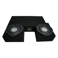 Compatible with 2007-2013 Toyota Tundra Double Cab Truck Harmony F104 Dual 10" Sub Box Enclosure