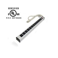 GlobalTone 12 Outlet Power Bar, 15A Circuit Breaker, 3ft Cord (14AWG)