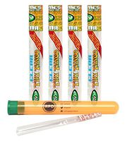 Cyclones Clear King Size"Tiki Tango" Pre Rolled Cones (4 Packs) with Rolling Paper Depot XL Kewl Tube