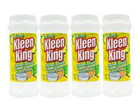 Lemon King Kleen Stainless Steel Cookware Cleaner and Copper Cleaner (14 oz, 4 Pack) Helps Remove Stains and Tarnish from Pots and Pans, Multi-Purpose Metal Cleaner, Powder Form