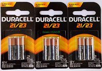 DURACELL MN21B2PK Non-rechargeable Battery, Alkaline, 12 V, Raised Positive and Flat Negative (50 pieces)