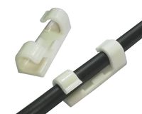 Extension Cord Cable Organizer, Cable Management Clips with Self Adhesive, 6mm TV/PC Wire Holder for Car, Office, Desk Accessories, Home, Nightstand (Pack of 20, White)