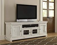 Progressive Furniture Willow Console, 74", Distressed White
