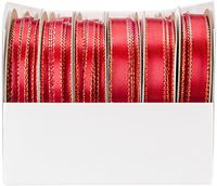 Offray Red Satin Opalescence Spool O Assortment Ribbon