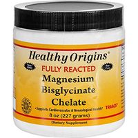 Healthy Origins Magnesium Bisglycinate Chelate - Fully Reacted - 8 oz - Gluten Free-Dairy Free-Yeast Free-Wheat Free-