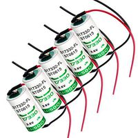5x SAFT LS17330_WIRE 2/3A 3.6V 2.1Ah Lithium Battery For Smart Munitions, Intrusion Sensors, Invisible Fencing,RFID Tracking, Asset Tracking, Theft Prevention, Locator Beacons, Fleet Monitoring