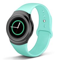 Compatible Gear S2 Band, Soft Silicone Straps Sport Bands Adjustable Replacement Wristband Watch Bracelet for Samsung Gear S2 Smartwatch, Small, Teal
