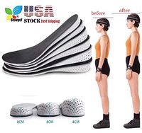 Height Increase Insoles, STCORPS7 Heel Cushion Inserts Height Plantar Increase Elevator Soft Shoe Insoles Lifts Pad Taller (2cm)