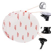 MGQFY 4 PCS 80mm (3.15") Circular Double Side Sticker Dashboard Adhesive Replacement Compatible with Xiaoyi Camera/Car Mount/Windshield Pad Mounting Disk for Suction Cup Car Phone Holder Bracket GPS