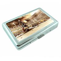 Perfection In Style Roman Empire D4 Metal Silver Cigarette Case