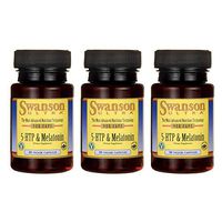 Swanson 5-Htp & Melatonin 30 Veg Capsules (3 Pack)