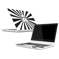 Mightyskins Skin Compatible with Lenovo Chromebook C330 (2018) - Star Rays | Protective, Durable, and Unique Vinyl Decal Wrap Cover | Easy to Apply, Remove, and Change Styles | Made in The USA
