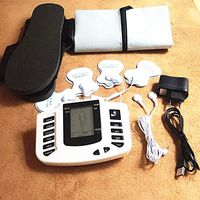 ANJUYA Tens Digital Body Therapy Pulse Electro Stimulator Machine 20Pcs ElectrodesFoot Massage Slippers