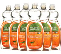 Seventh Generation Dish Liquid, Lemongrass & Clementine Zest, 25 oz, 6 Pack
