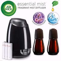 Air Wick Essential Mist, Essential Oil Diffuser, (Diffuser + 2 Refills), Lavender & Almond Blossom & Fresh Water Breeze, Air Freshener