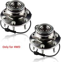 MOSTPLUS Wheel Bearing Hub Front Assembly 515036X2 for Escalade, Express, Savana, Sierra, Yukon, 2000-07 GMC/Chevy Only for 4WD With ABS 6 Lug (Set of 2)