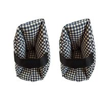 Fitlyiee Washable Foot Pillows Cotton Pressure-Relieving Heel Protectors for Home Hospital (L, 1 Pair)