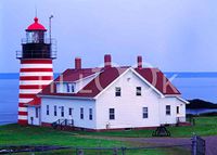Hi-Look Microfiber Cleaning Cloth - Quoddy Head Lighthouse, Maine