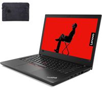2019 Lenovo Thinkpad T480 14 Inch Anti-Glare HD Business Laptop (Intel Quad-Core i5-8250U, 8GB DDR4 RAM, 500GB HDD) Fingerprint, Thunderbolt 3, HDMI, RJ-45, Type-C, Windows 10 Pro w/ Golla Sleeve Bag