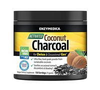 Enzymedica - Activated Coconut Charcoal Powder, Dietary Supplement for Detox & Occasional Gas and Stomach Discomfort, Vegan and Non-GMO, 150 Servings (75 Grams)