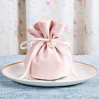 Develoo Velvet Drawstring Gift Bag Pouch, Soft Velvet Jewellery Pouch Wedding Favor Candy Bags Christmas Candy Present Bag for Jewelry Candy Storage Pockets, 10PCS