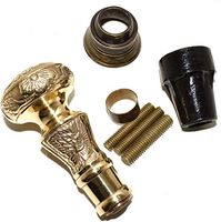 Nautical World Solid Brass Designer Handle Black Wooden Walking Cane Stick Vintage Victorian, Affordable Gift Decorative Walking Cane Fashion Statement for Men/Women/Seniors/Grandparents! Item