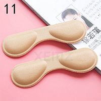 Anti Grinding Shoes Heel Insoles, Self Adhesive Shoes Inserts, Blister Resistant Heel Stickers, Half a Code Mat Adjustments Invisible Foot Cushion, Thickening Anti Slip, for Foot Pain (Skin 4)