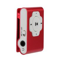 Mini Portable USB MP3 Player Support Micro SD TF Card 32GB Sport Music Media | Card mp3 playerSilver,Red,Purple,Orange,Hot Pink,Green,Blue,Black Red