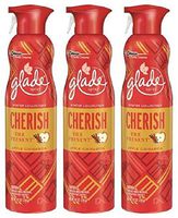 Glade Premium Air Freshener Spray - Winter Collection 2015 - Cherish The Present - Apple Cinnamon - Net Wt. 9.7 OZ (274 g) Each - Pack of 3