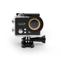 TechComm SPH10 Ultra 4K 30fps Action Sports 16MP Camera with Sony IMX214 Sensor and Accessory Bundle