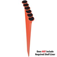 Gun Storage Solutions 6 Rifle Rod Expansion Pack - Gun Rack Rifle Rods, Organize Your Gun Safe, Extra Rifle Rods, (Fabric Sold Separately or in Our Starter Packs) (Orange)