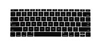 HQF [Keyboard Skin 12 Inch - Silicone Rubber Keyboard Cover Skin Stickers Protector for 12" New Apple MacBook 12-Inch with Retina Display 2015US Version(Black)