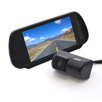 Vardsafe VS302K Replacement Rear View Backup Camera & 7 Inch Clip-on Mirror Monitor for Ford Transit Connect (2010-2018)