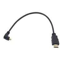 Seadream 1Foot 90 Degree Up Angle Micro HDMI Male To HDMI Male Cable Connector (1Pack Up angled)