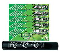 Herb Airtight Tube Pocket Protector with Juicy Jay's Green Apple 1.25 Flavored Hemp Rolling Papers 5 Count DC Crafts Nation- Ganesha