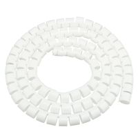 uxcell Spiral Wire Wrap Cable Wrap Cord 3/8-inch x 1m PE Polyethylene Tubing for Computer Cable
