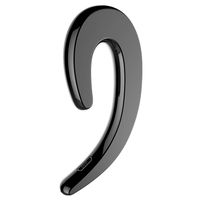 Ear-Hook Wireless Headphones with Microphone Bluetooth 4.1 Non Ear-Plug Painless Head-Phones for Cell Phones (Color : Black)
