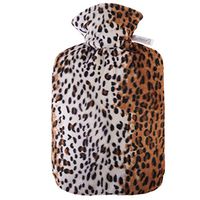 YUN Leopard Coat Hot Water Bag Fashion Creative 1.8L Explosion-Proof Warm Water Bag