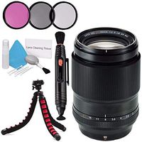Fujifilm XF 90mm f/2 R LM WR Lens 16463668 + 52mm 3 Piece Filter Kit + Deluxe Cleaning Kit + Lens Pen Cleaner + Flexible Tripod Bundle