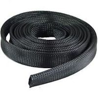 50 FT 3/8" Black Expandable Wire Cable Sleeving Sheathing Braid Loom Braided