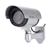 Roll Over Image to Zoom in Fake Security Camera, Dummy Cameras CCTV Surveillance System with Realistic Simulated LEDs for Home Security (Bullet Camera)