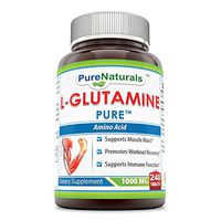 Pure Naturals L-Glutamine 1000 Mg 240 Tablets- Supports Muscle Mass* Promotes Workout Recovery* Supports Immune Function*