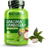 NATURELO Garcinia Cambogia Weight Loss Management - 100% Natural Supplement with Pure Garcinia Cambogia, Ketones, Forskolin, Green Tea, Guarana - Thermogenic Fat Burner - 90 Vegan Capsules