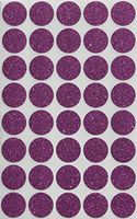 Royal Green Purple Dot Stickers Glitter - 3/4 Diameter 0.75 inch 19mm - Envelope Seals - 200 Pack