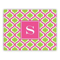 Boatman Geller AZFOLD17-SI-W-M"Letter M" Kate Single Initial Folded Notes