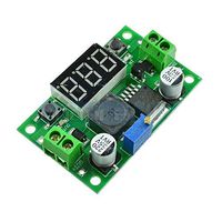 10Pcs DC Buck Step Down Converter Module LM2596 Voltage Regulator + Led Voltmeter