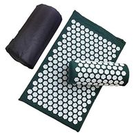 Lotus Acupuncture Massage Pads Back and Neck Pain Relief Acupressure Mat and Pillow Set Relieves Stress, Back, Neck, and Sciatic Pain