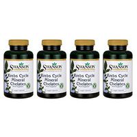 Swanson Krebs Cycle Mineral Chelates 90 Veg Capsules (4 Pack)